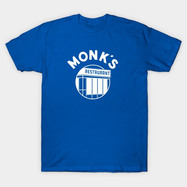 Monk' Coffee Shop T-Shirt by sombreroinc